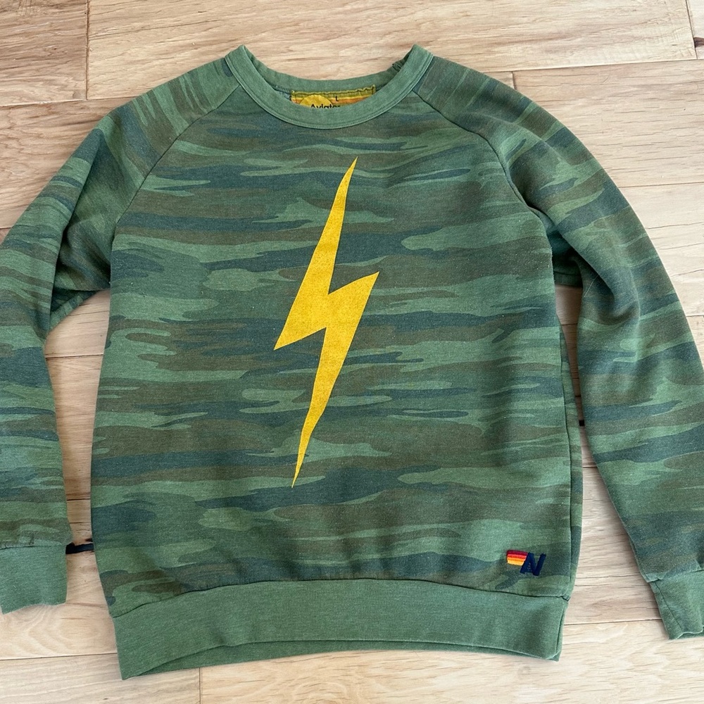 Aviator Nation Bolt Sweatshirt camouflage